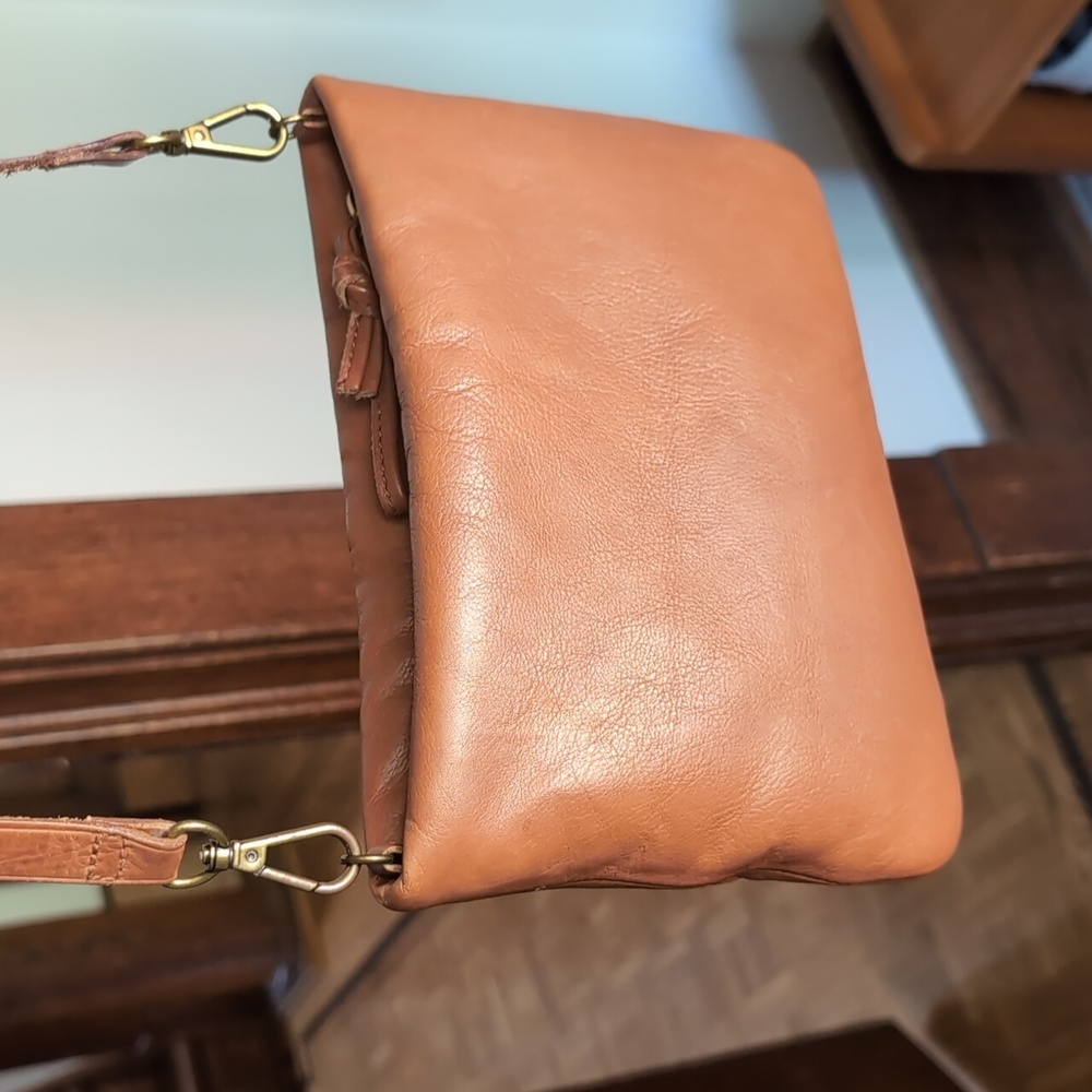 Madewell Womens The Puff Crossbody Bag English Saddle Brown